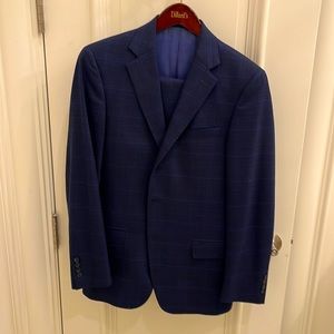 Hart Schaffner Marx Blue Check Suit